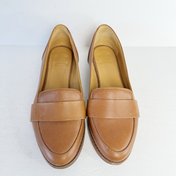 Sézane Shoes MICHEL LOAFERS Cognac Leather Minimalist Sz US6.5 - Picture 7 of 14